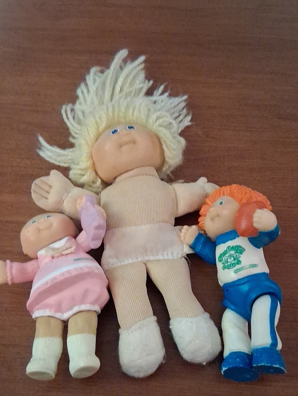 Vintage 80s 90s Cabbage Patch Kids Mini Figures Retro Lot Of 3
